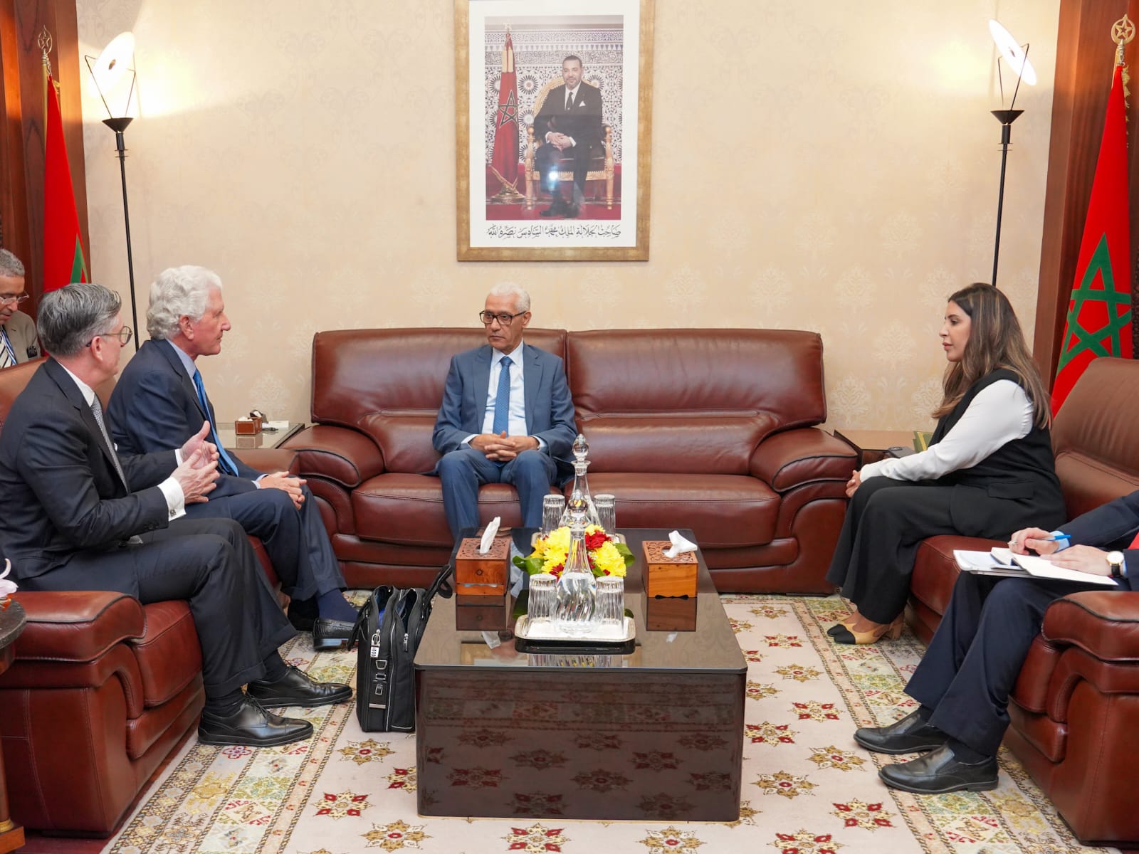 رئيس مجلس النواب يجري مباحثات مع رئيس وأعضاء معهد اتفاقات أبراهام للسلام