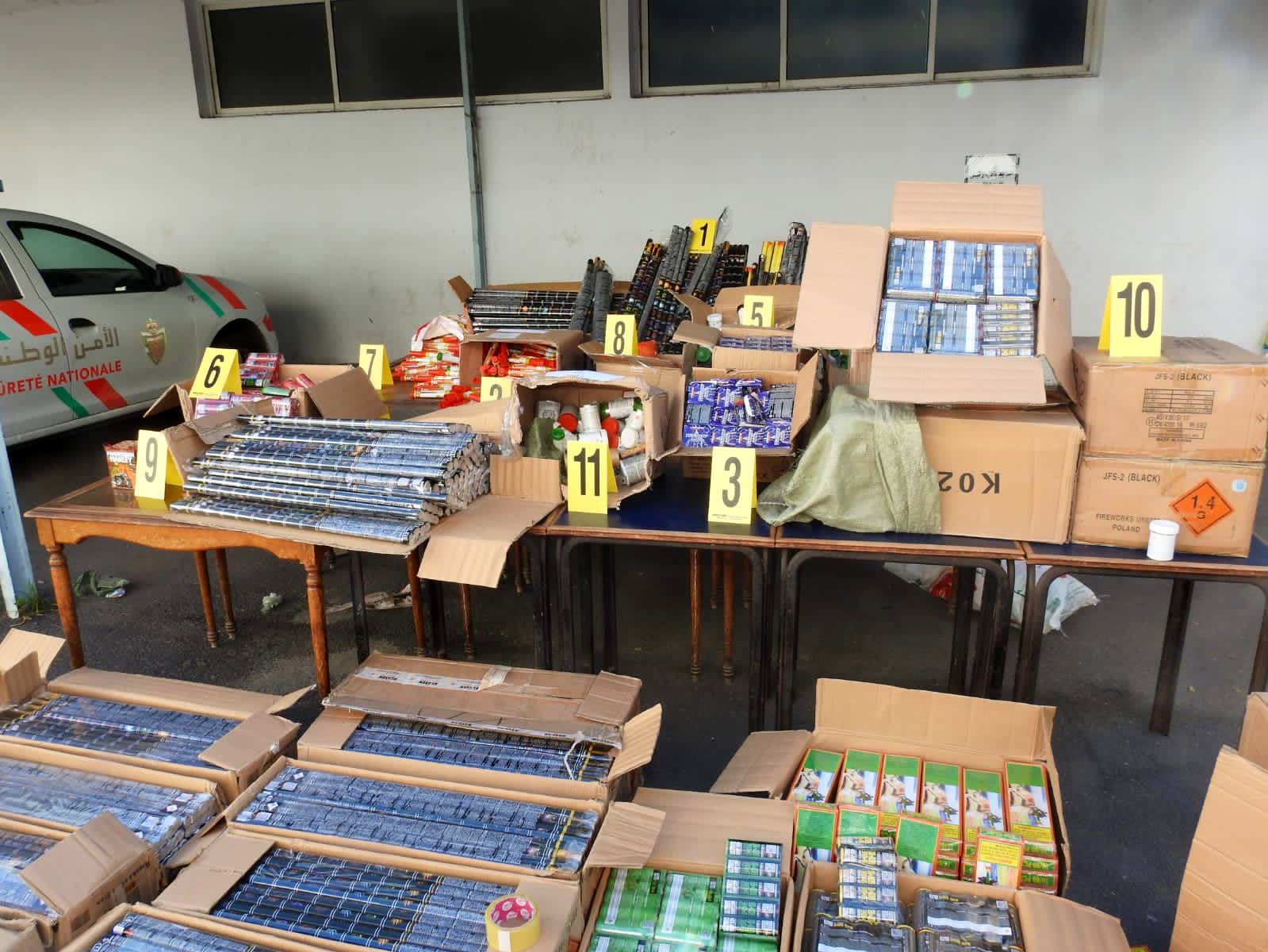 توقيف أب وابنه بتهمة ترويج المفرقعات والشهب النارية المهربة في الدار البيضاء