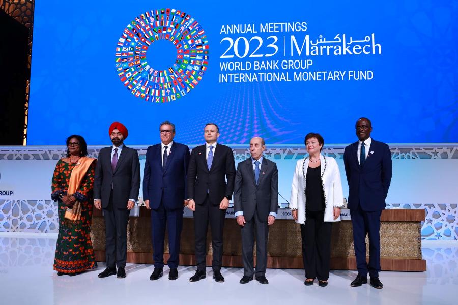 مراكش: رسالة ملكية الى المشاركين في أشغال اجتماعات البنك وصندوق النقد الدوليين