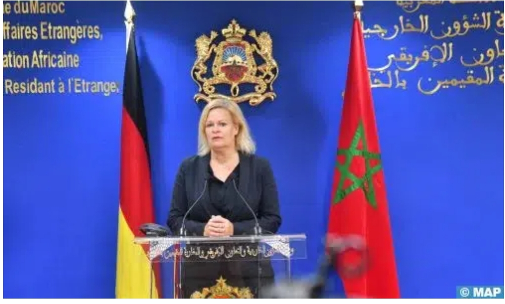 وزيرة الداخلية الألمانية: نتقاسم مع المغرب العديد من المصالح والتحديات المشتركة