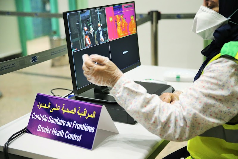 Arrivée de 310 Marocains à l'aéroport Saniet R'mel, en provenance de la Turquie, dans le cadre de l'opération de rapatriement des Marocains bloqués à l'étranger. 16062020- Tétouan