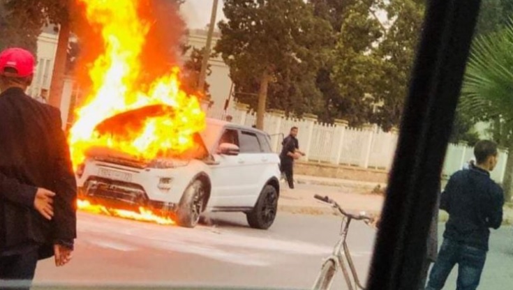 وجدة…مصرع شابين في حادث احتراق سيارة.