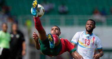 المنتخب الوطني المغربي يتعادل مع الكونغو الديمقراطية 1-1 فى أمم أفريقيا.. بالفيديو