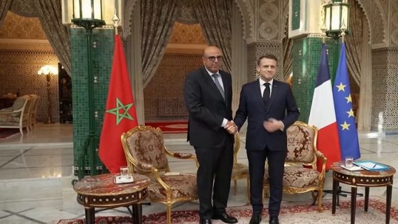 الرئيس الفرنسي إيمانويل ماكرون يستقبل السيد ولد الرشيد