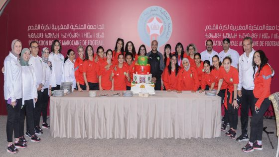 الجامعة الملكية المغربية لكرة القدم تحتفل بتتويج المنتخب النسوي لكرة القدم داخل القاعة بكأس إفريقيا