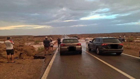 الدرك ينقذ سائحين جرفتهما سيول مفاجئة بمرزوكة