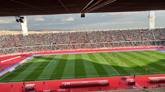 حضور جماهيري قياسي يفوق 40 ألف متفرج في مباراة مصر وجنوب أفريقيا بملعب أدرار بأكادير