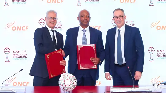 اتفاق تاريخي بين الكاف وONCF لتسهيل تنقّل الجماهير خلال “كان المغرب 2025”