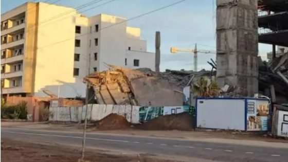 انهيار مفاجئ لعمارة سكنية من 5 طوابق