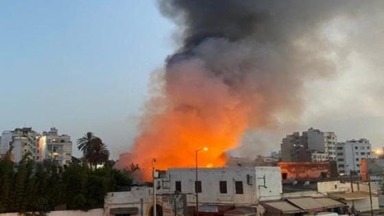 مصرع شخصين بحريق مهول بمحل تجاري بالبيضاء