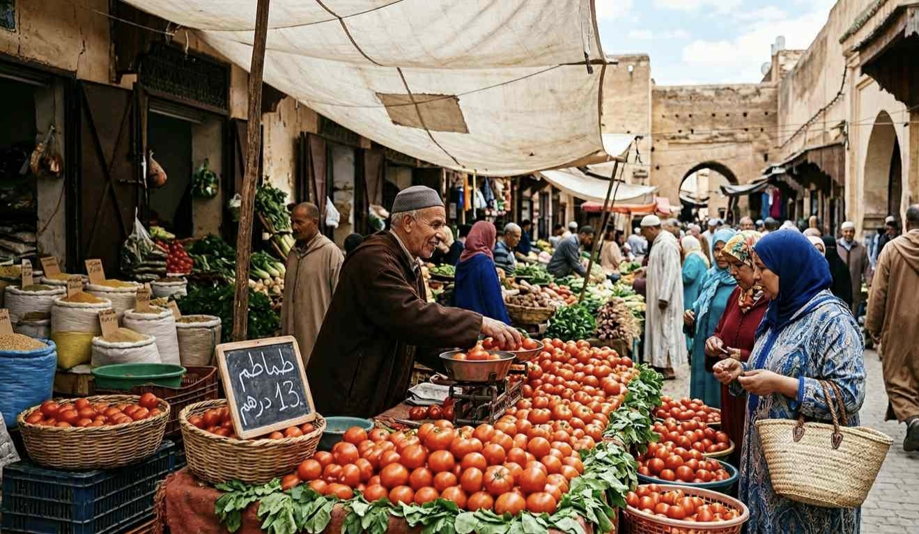 توالي موجات الغلاء بأسواق مكناس.. الطماطم تلتحق بركب البصل والفلفل وتعمق أزمة القفة توالي موجات الغلاء بأسواق مكناس.. الطماطم تلتحق بركب البصل والفلفل وتعمق أزمة القفة