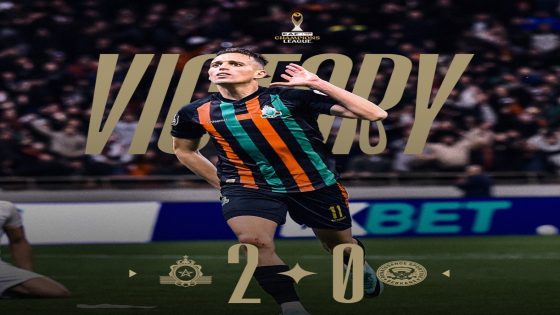 الجيش الملكي يضع قدماً في نهائي دوري الأبطال بثنائية نظيفة في مرمى نهضة بركان