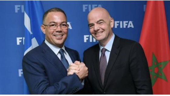 الجامعة الملكية المغربية لكرة القدم تعلن دعمها الرسمي لترشيح جياني إنفانتينو لرئاسة “الفيفا”.