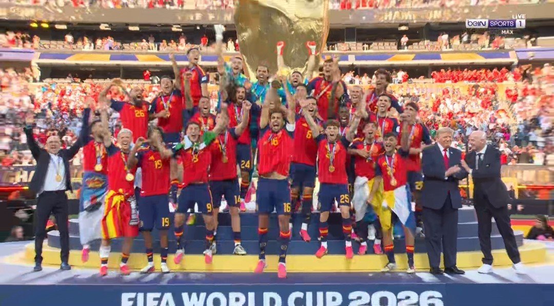 بقيادة دي لا فوينتي.. إسبانيا تُسقط الأرجنتين وتتوج بلقب كأس العالم 2026