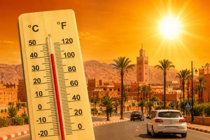 نشرة إنذارية برتقالية.. موجة حر تصل إلى 47 درجة بعدد من أقاليم المملكة